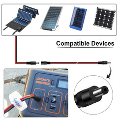 14AWG 12V DC Extension Cable DC 2.1mm x 5.5mm 5521 Power Supply Adapter Flat Extender Cord,Female to Male Wire for CCTV Security Camera,IP Network Camera,DVRs and More Devices