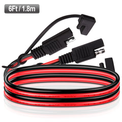 iGreely SAE Extension Cable 16 Gauge 30Ft 9M SAE to SAE Extension Cable Quick Disconnect Wire Harness 16AWG SAE Connector SAE Plug for Automotive RV Motorcycle Solar Panel Cars Tractor 9M