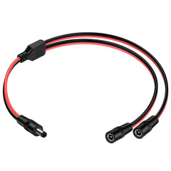 DC Power 5.5mm x 2.1mm DC Power Supply Splitter Cord for Surveillance Camera Cable for CCTV Security Camera,LED Strip Light 14AWG 1.5Ft/45cm