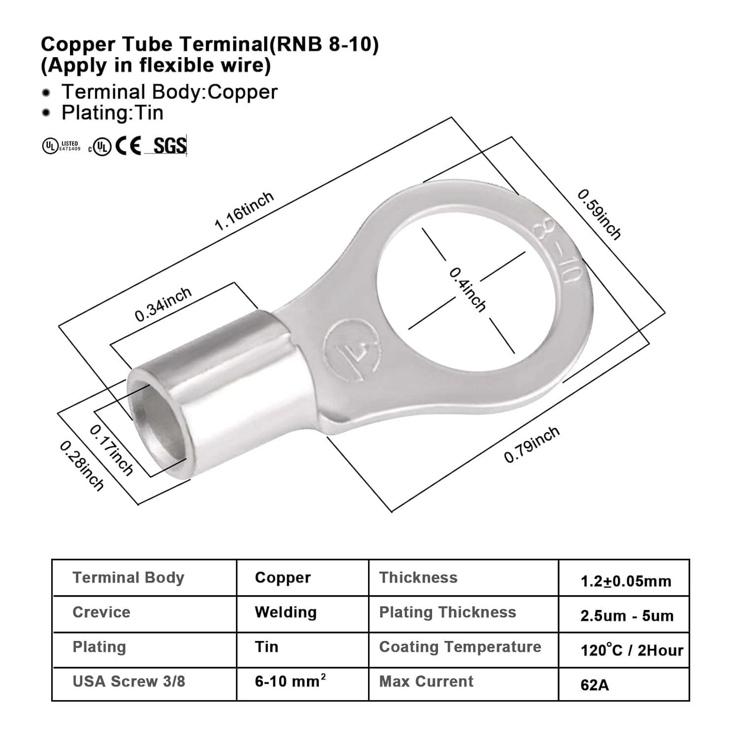 iGreely 10 Gauge Wire Tinned Copper Tray Cable - Connect Charge Controller and Battery for Solar Panel MPPT RV Automotive Marine Boat 10AWG
