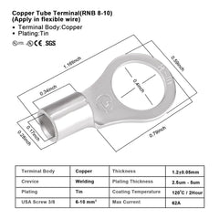 iGreely 10 Gauge Wire Tinned Copper Tray Cable - Connect Charge Controller and Battery for Solar Panel MPPT RV Automotive Marine Boat 10AWG