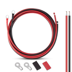 iGreely 10 Gauge Wire Tinned Copper Tray Cable - Connect Charge Controller and Battery for Solar Panel MPPT RV Automotive Marine Boat 10AWG