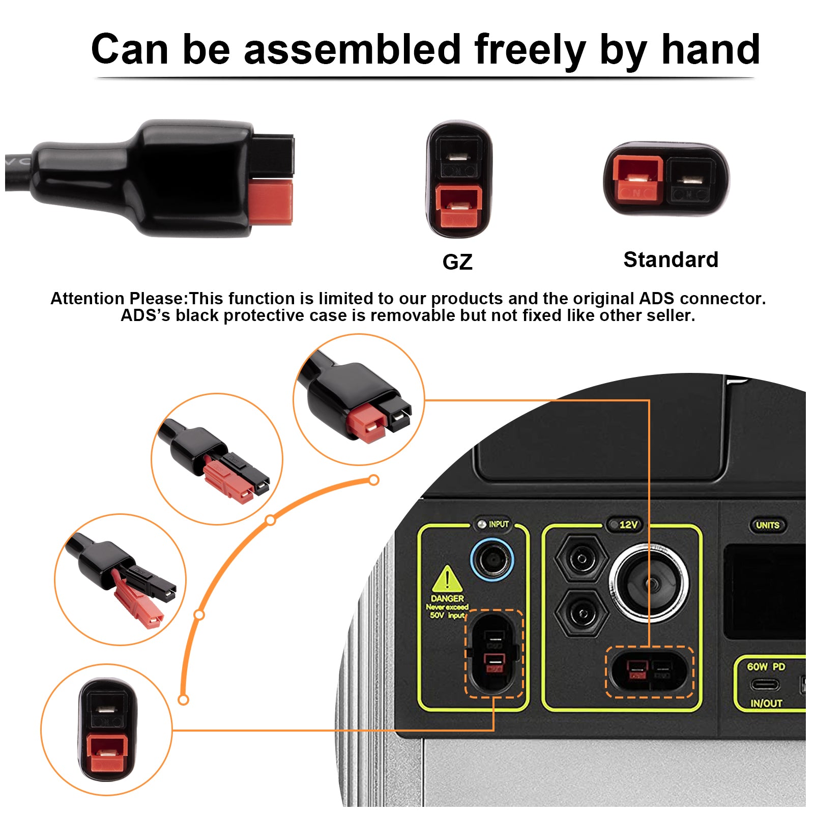 iGreely Dual Positive/Negative ATC Style Fuse Holder 10AWG Wire with Ring Terminals and 45A Connectors for Automotive