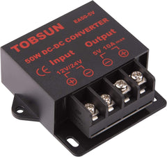 12v to 5v Converter - iGreely DC 12V 24V to 5V 10A Step Down Converter Adapter DC Voltage Reducer Regulator Power Supplies Transformer Module (5V 10A 50W)