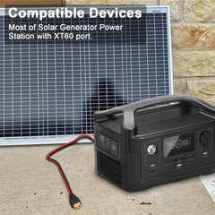 iGreely XT60 Extention Cable for Solar Panel RV Automotive RC Battery and Portable Power Station Solar Generator 12AWG